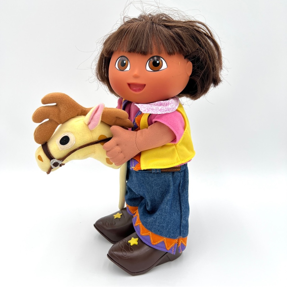 Vintage Y2k Dora The Explorer Kids Toy Cowgirl Doll Talking